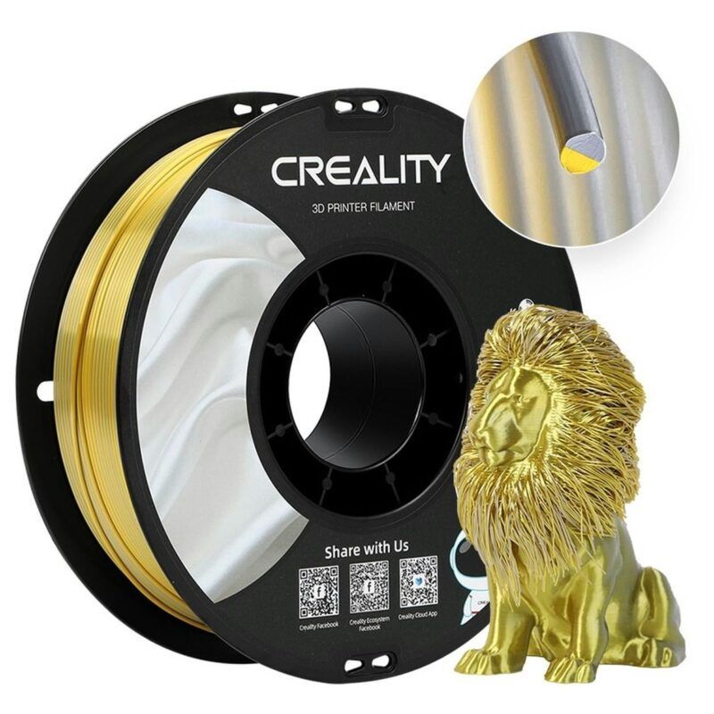 Creality Dual Silk Filament Gold Silver - 1kg