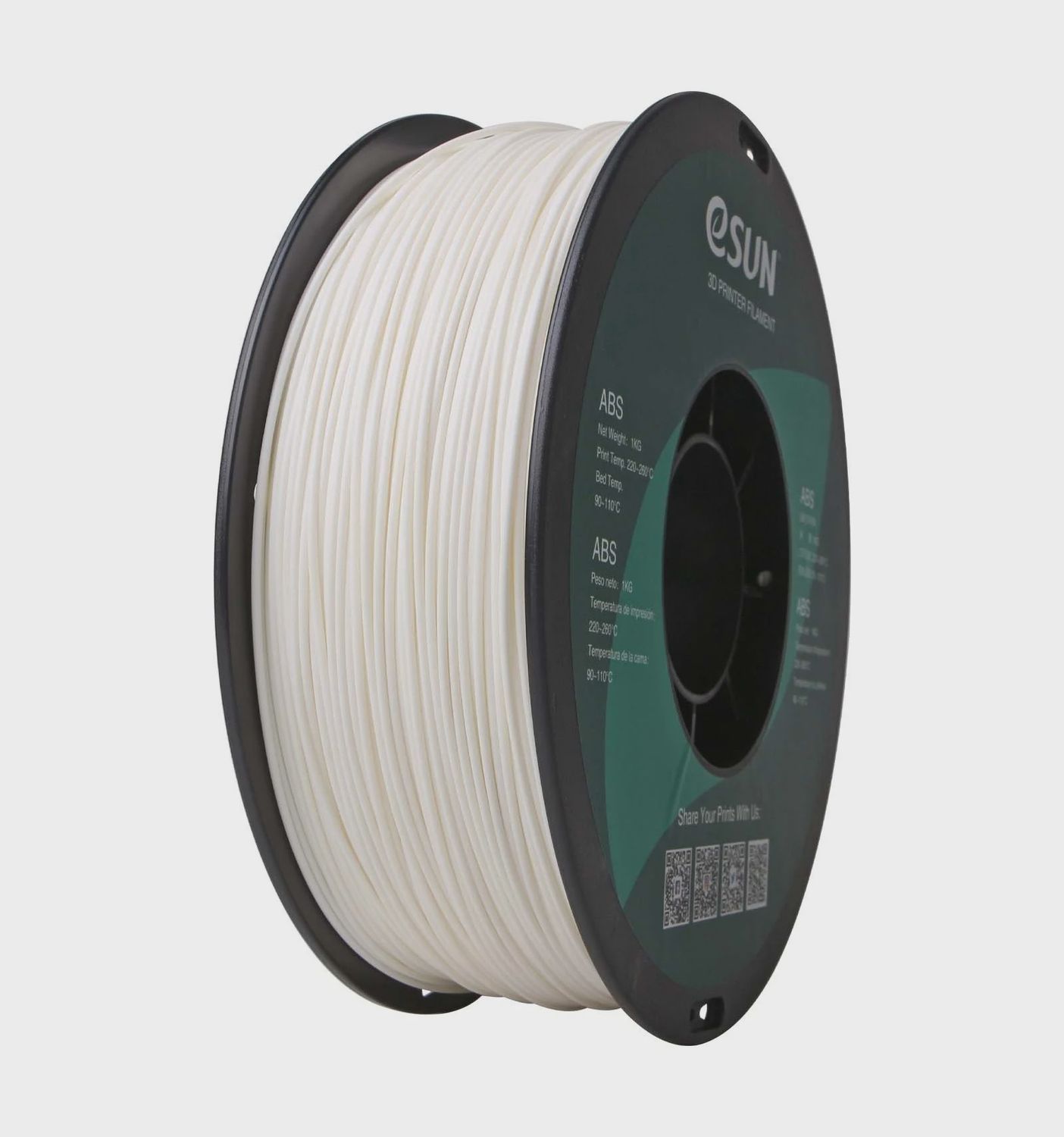 eSun ABS Filament - 1.75mm - 1kg Warm White
