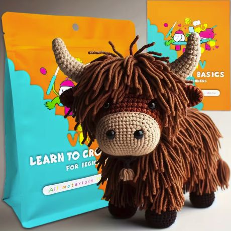 DIY Crochet Kit - Highland Cow