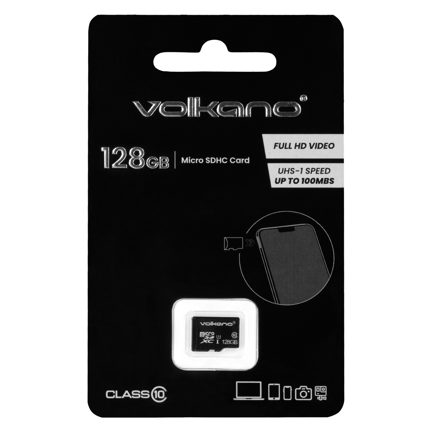 Volkano Micro Series Micro SD Card 128gb - Class 10