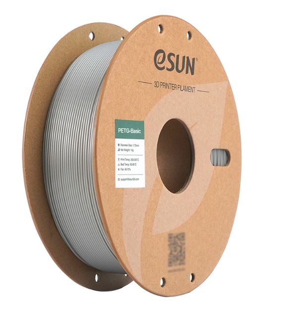 eSUN PETG BASIC - Silver- 1.75 - 1kg Filament