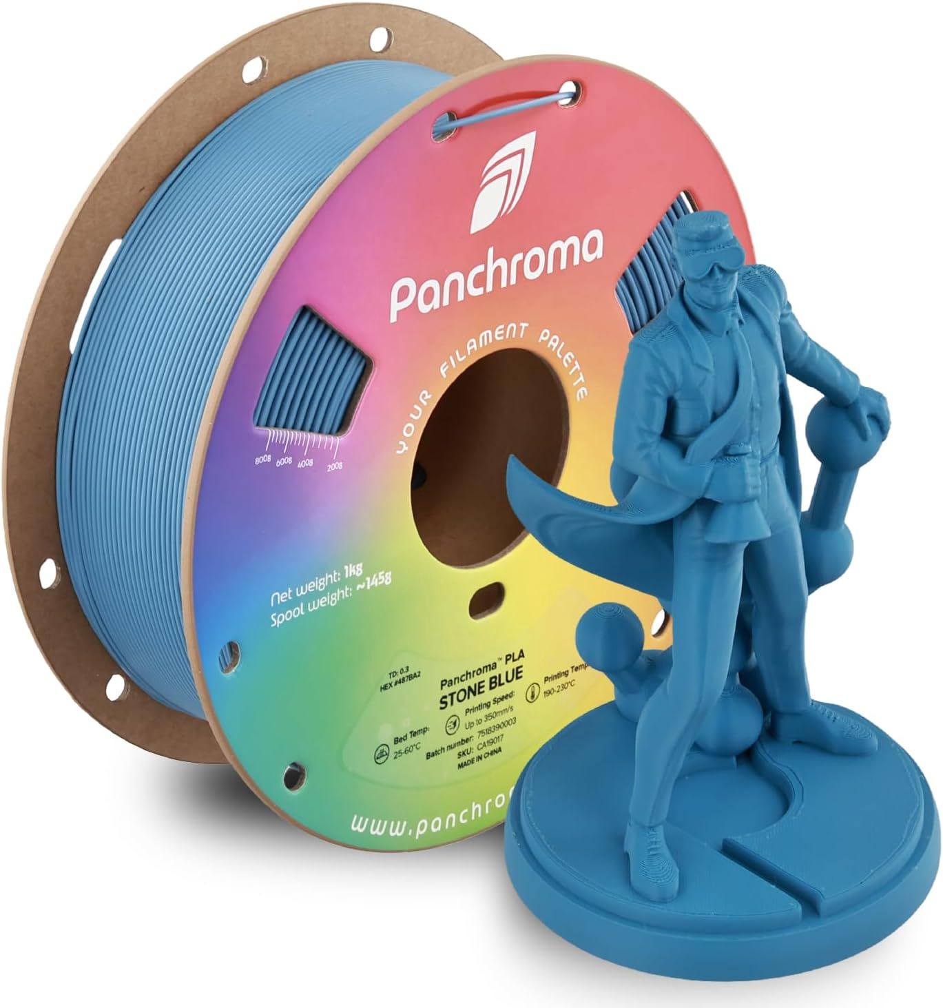 Panchroma Basic PLA Stone Blue - 1.75mm 1kg