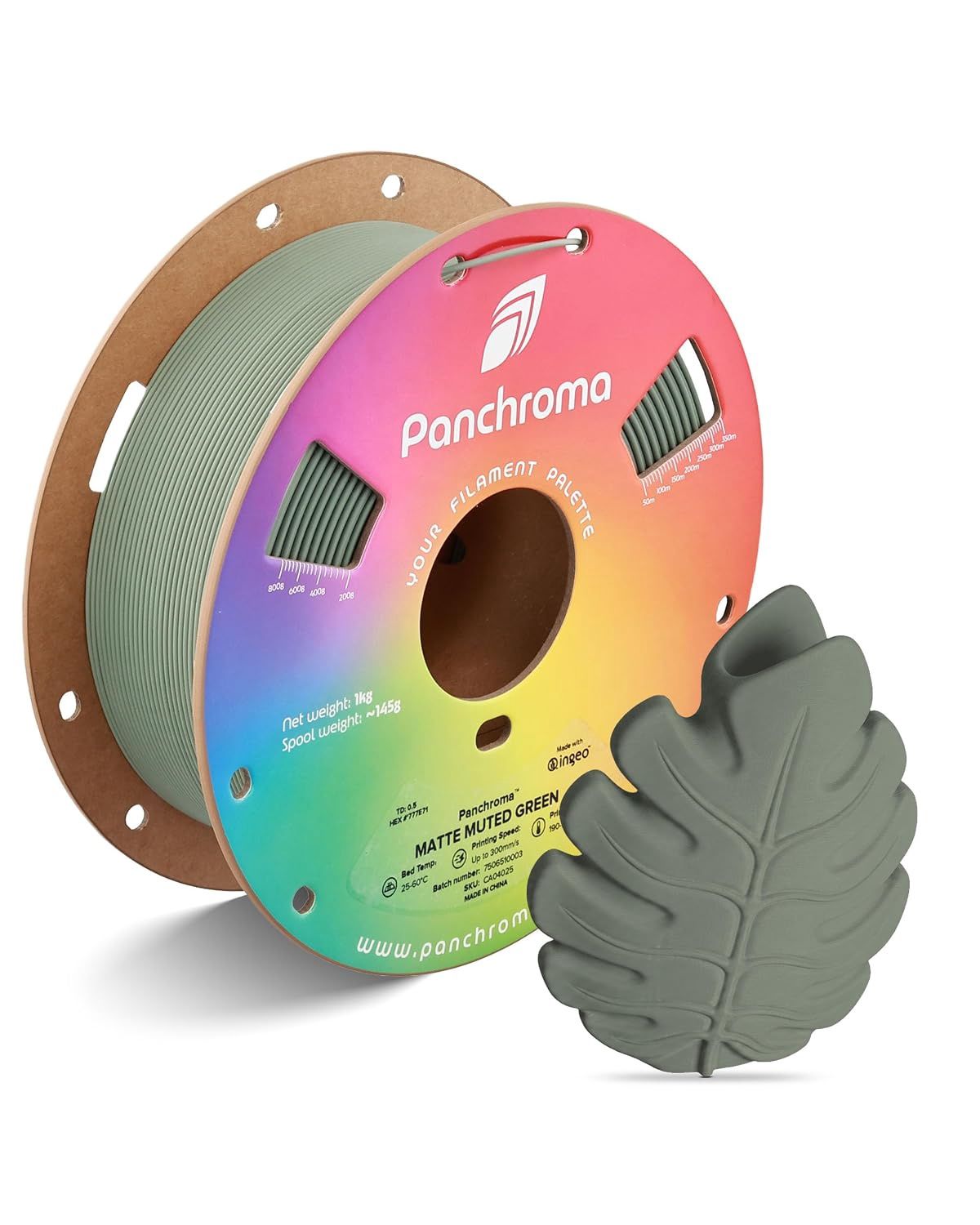 Panchroma All Matte PLA Muted Green - 1.75mm 1kg