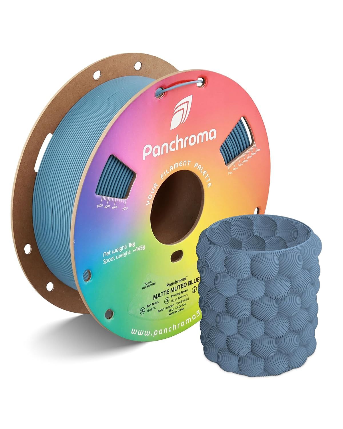 Panchroma All Matte PLA Muted Blue - 1.75mm 1kg