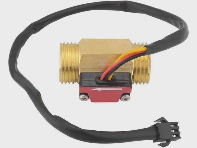 ZJ-B7 Brass Hall-Effect Water Flow Sensor — G1/2" for Arduino, ESP32 &amp; Raspberry Pi