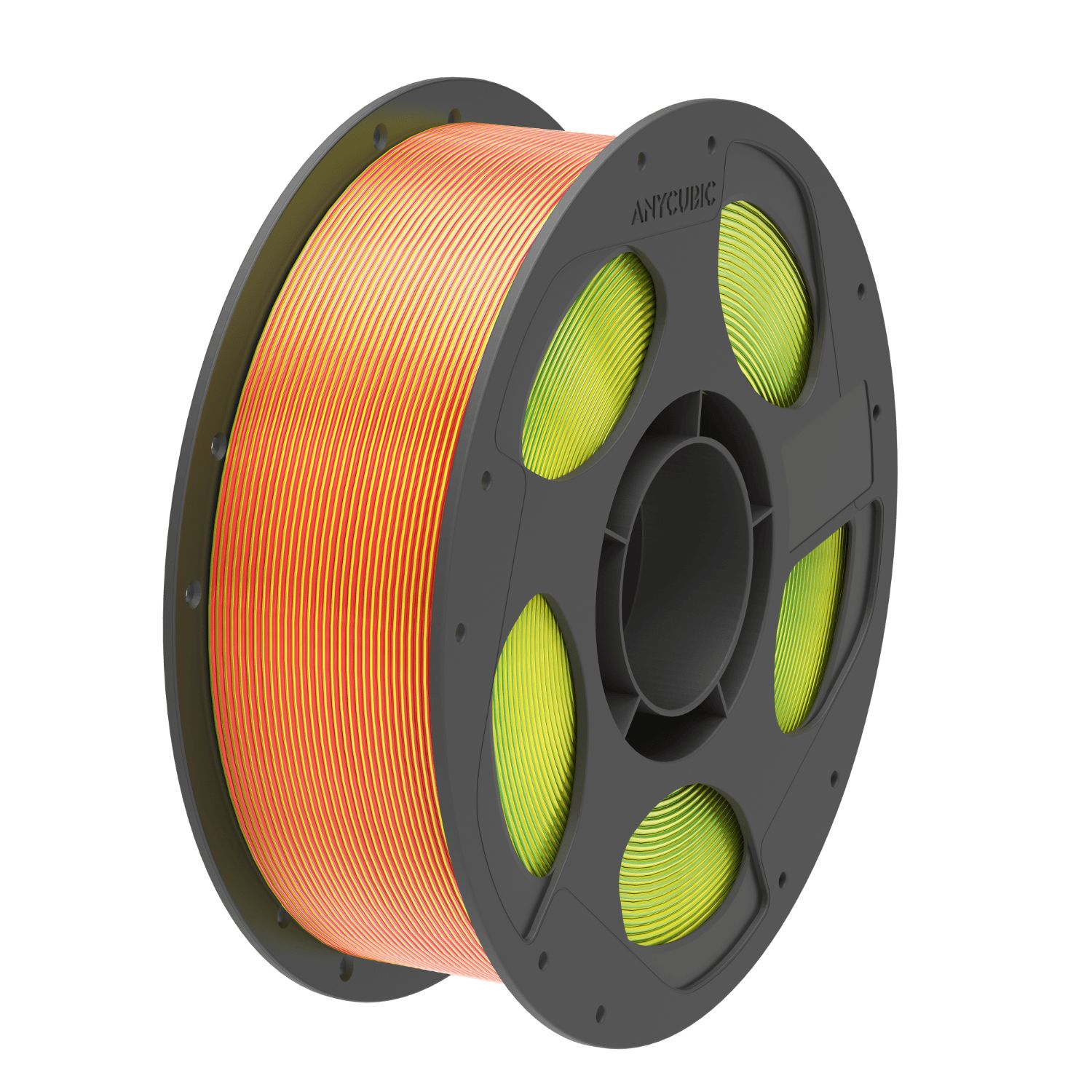 Anycubic PLA Silk Tri-Color Filament – Red Yellow Green