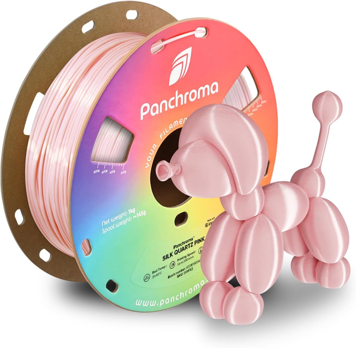 Panchroma Silk PLA Quartz Pink - 1.75mm 1kg