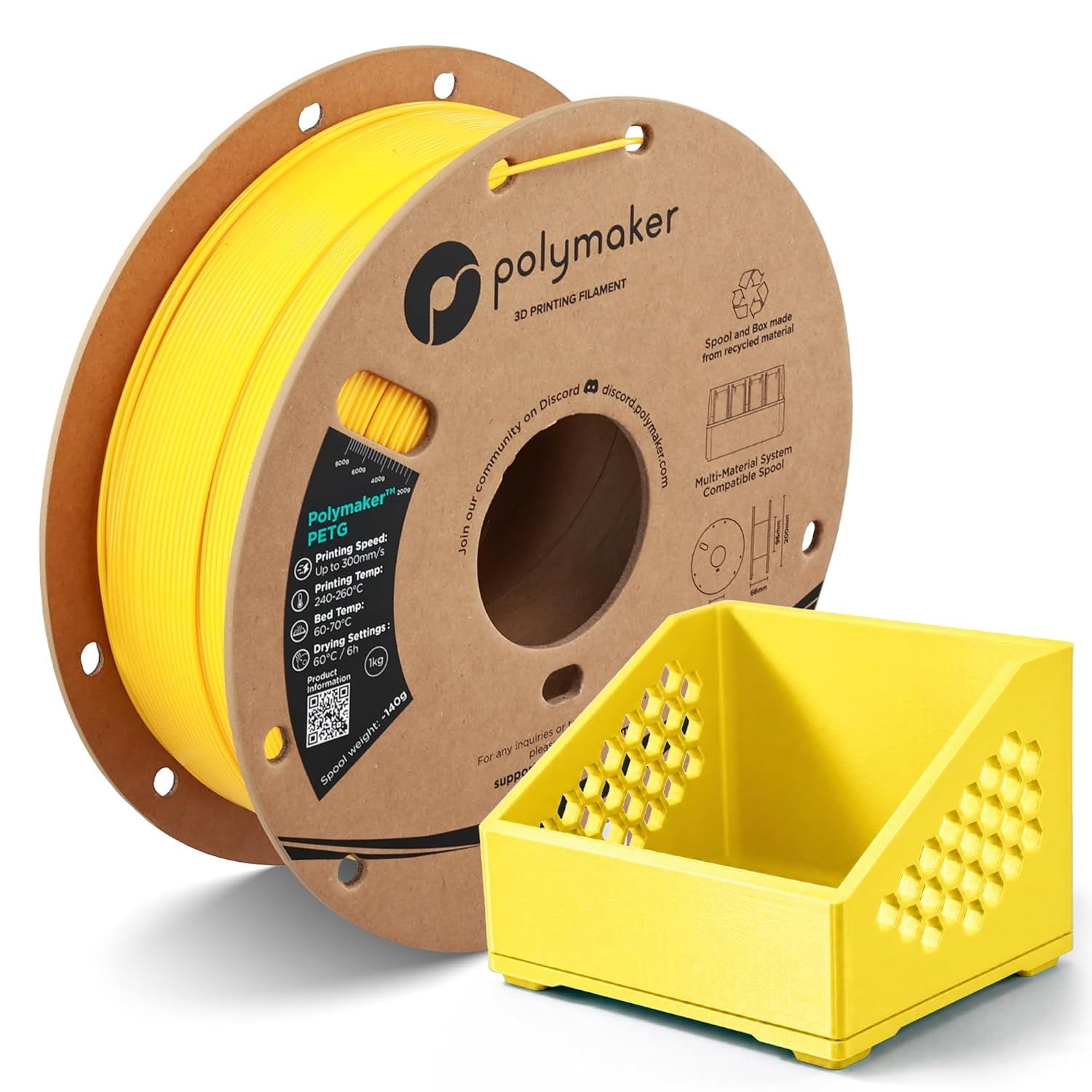 PolyLite PETG  Yellow -1.75mm 1kg