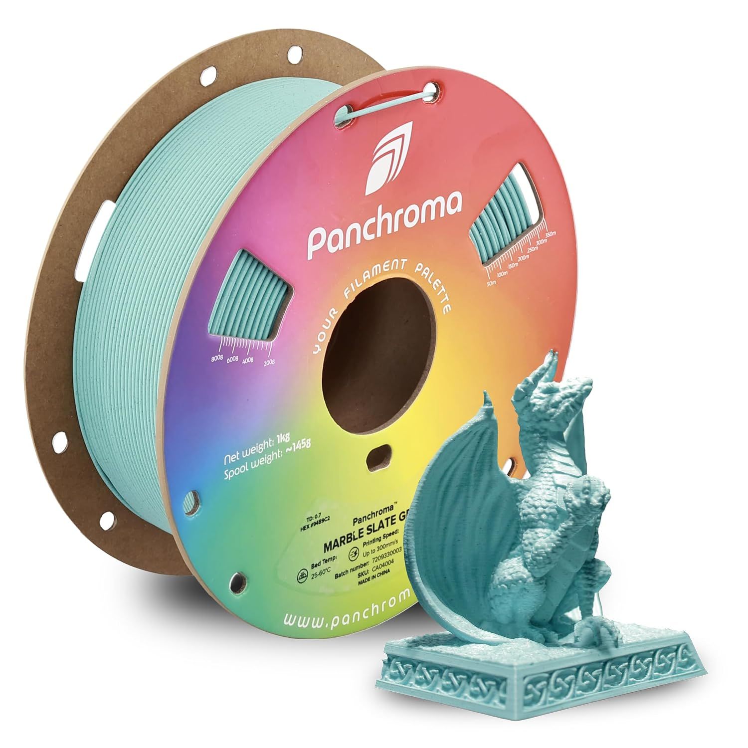 Panchroma Matte PLA Marble Slate Grey -  1.75mm 1kg
