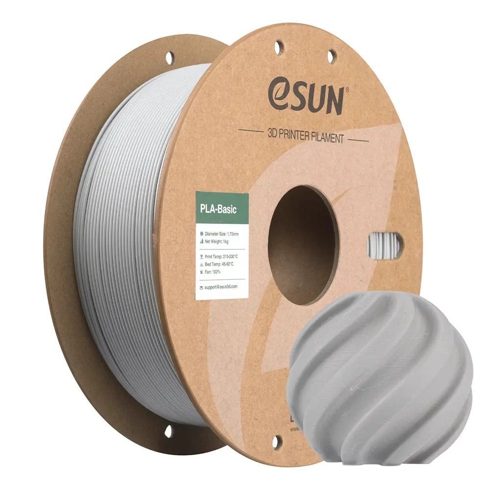 eSUN PLA BASIC - Concrete Grey  - 1.75 - 1kg Filament