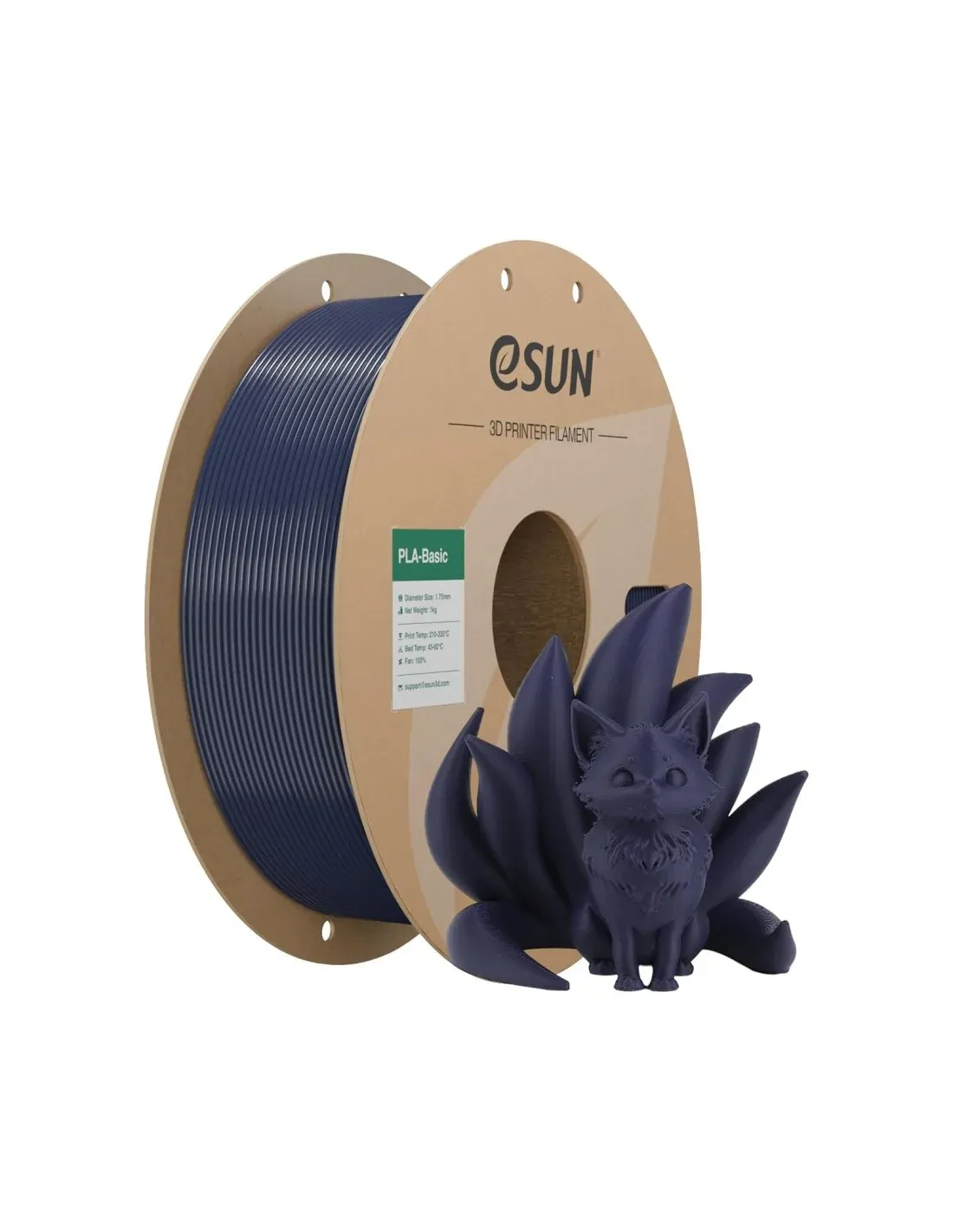 eSun PLA Basic - Dark Blue  - 1.75 - 1kg Filament