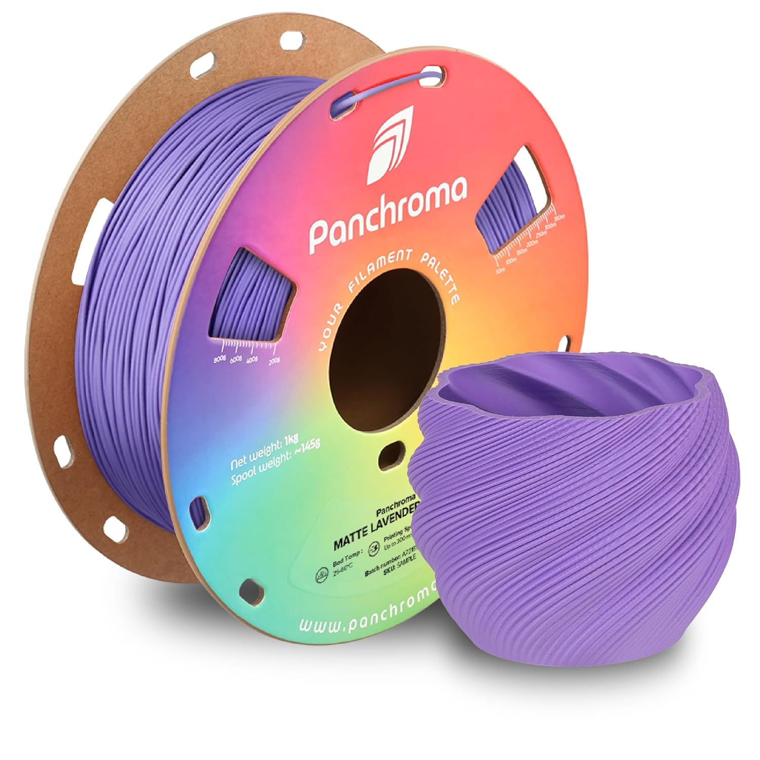 Panchroma Matte PLA Lavender Purple - 1.75mm 1kg