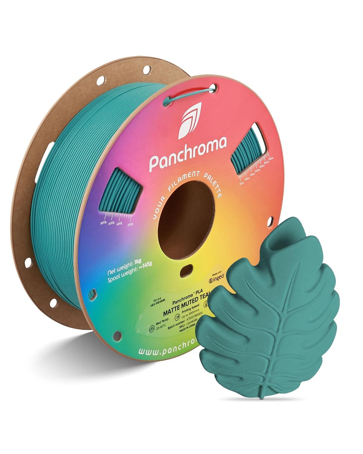 Panchroma Matte PLA  Muted Teal - 1.75mm 1kg