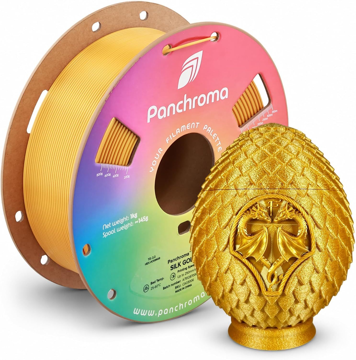 Panchroma Silk PLA Gold- 1.75mm 1kg