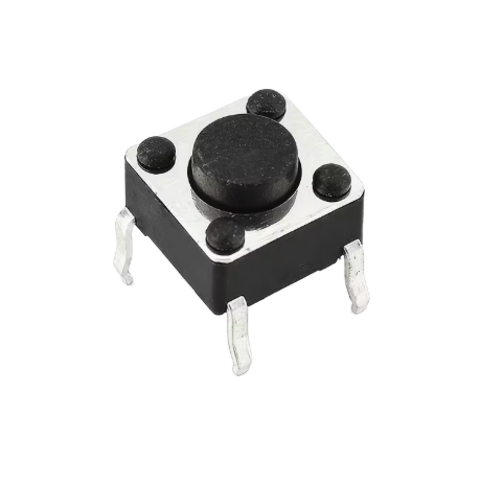 4-Pin 6x6mm Tactile Push Button Switches - 5mm - Pack of 5