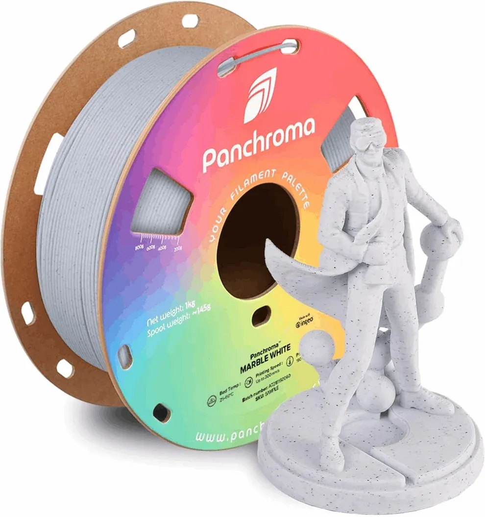 Panchroma Matte PLA Marble White - 1.75mm 1kg
