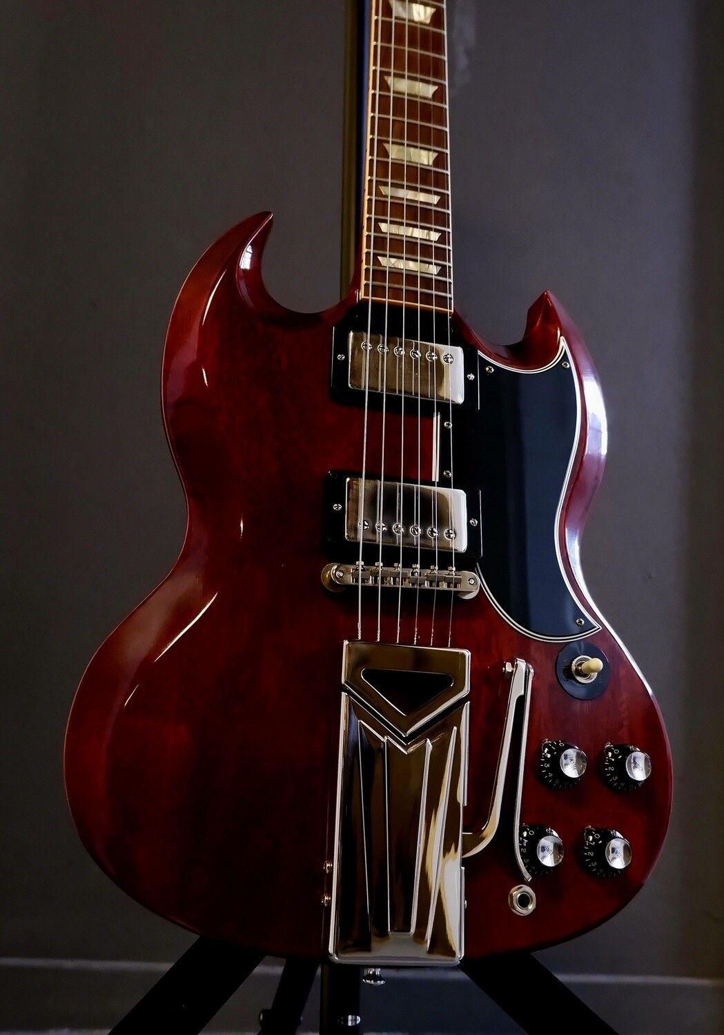 Gibson 60th Anniversary 1961 Les Paul SG Standard With Sideways Vibrola, Cherry Red