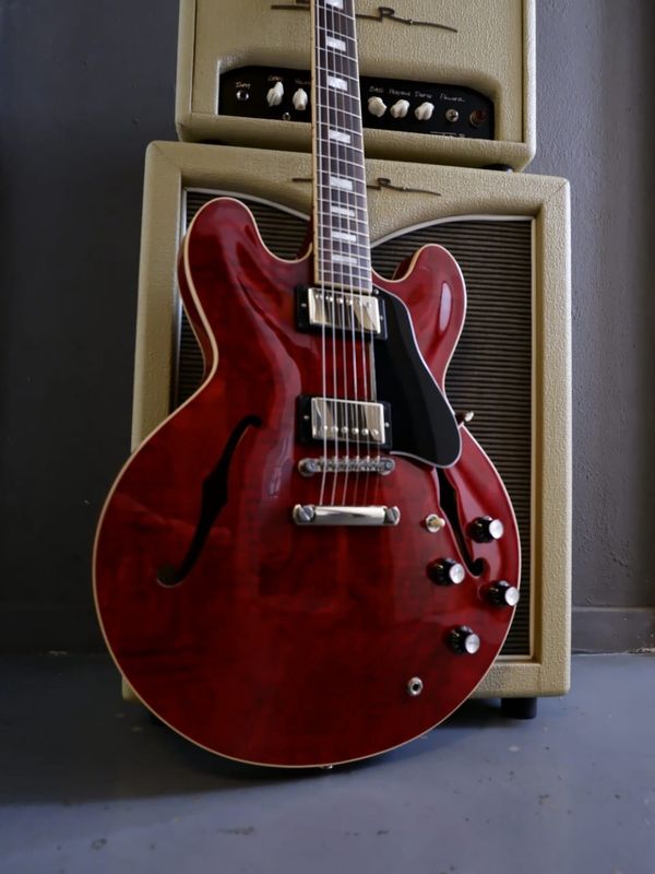 【5Star】Gibson ES-335 BLOCK Exp Gibson ES-335 Block Hollowbody LH Electric Guitar (2015) – Elderly