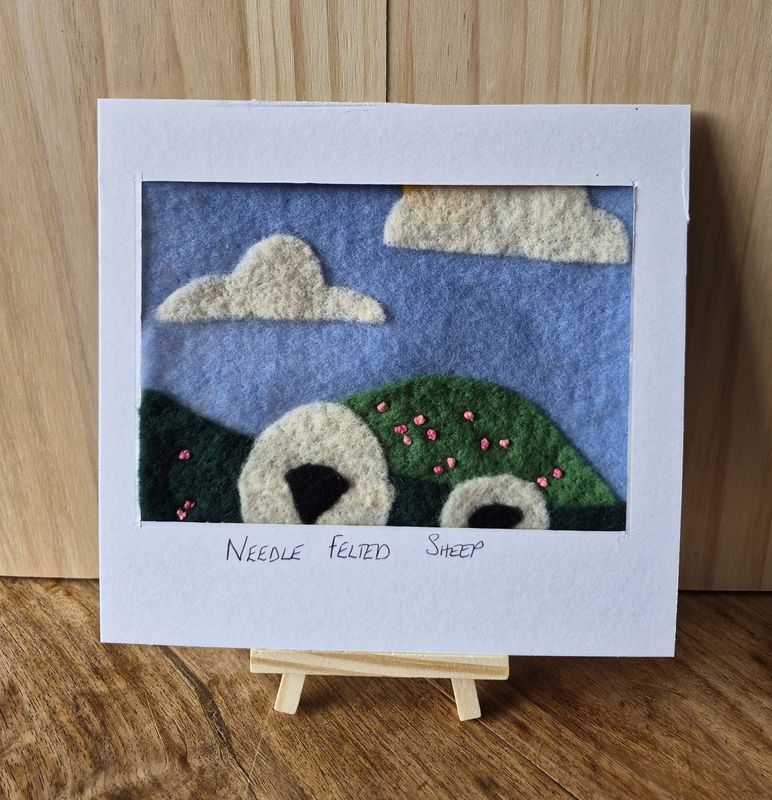 Lavender Sheep Needle Felting Kit