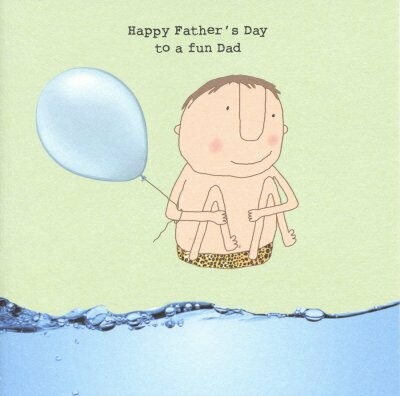 Father's Day Card - Fun Dad: include when sending Ilze's Chocolat products as a gift, with your handwritten message: 14.5cm x 14.5cm