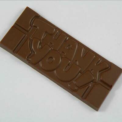 Milk Chocolate Bar with a Message: Thank You
