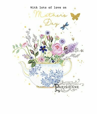 Mothers Day Card ("Happy Mother's Day" message inside): include when sending Ilze's Chocolat products as a gift, with your handwritten message: 13.6 x 15.8cm size