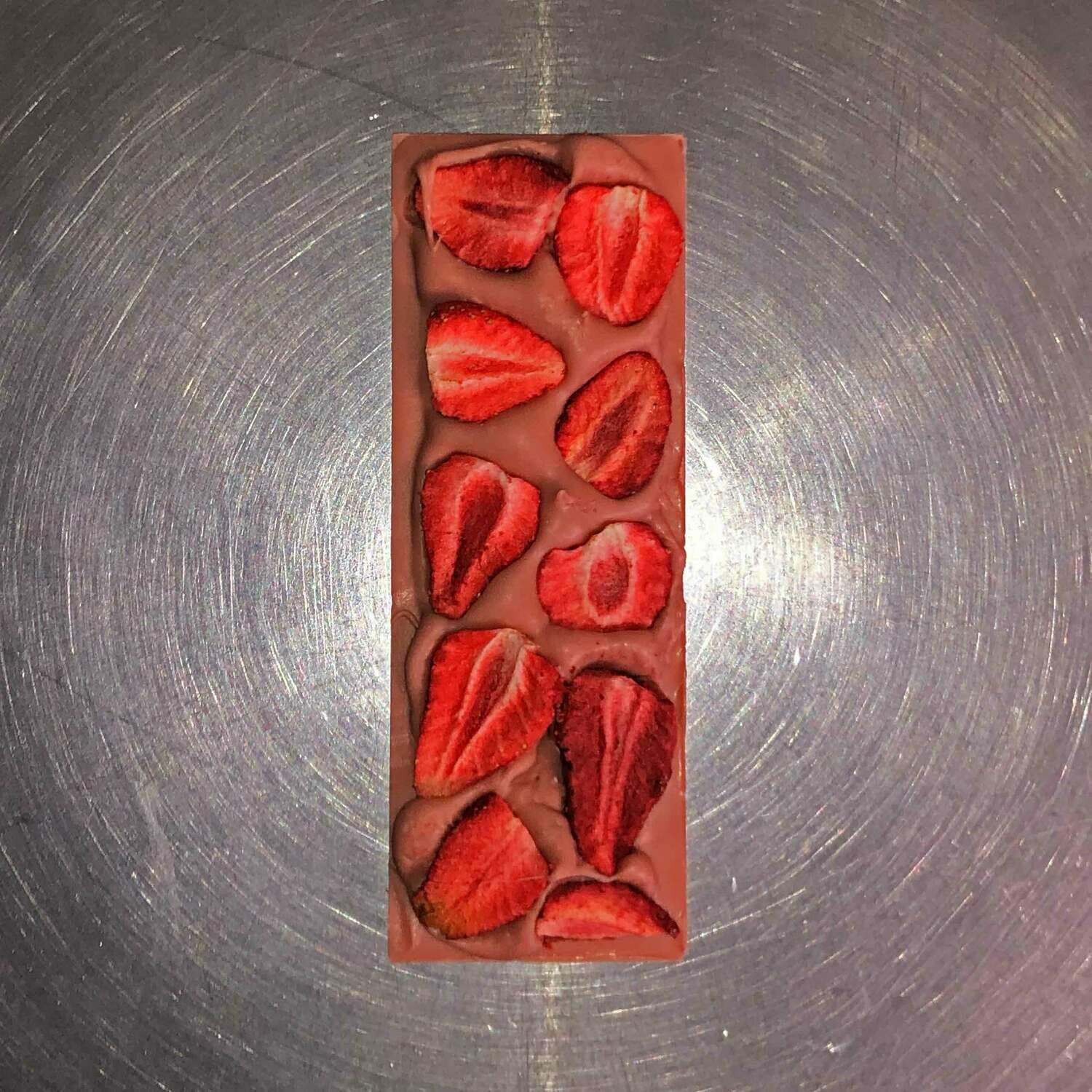 Strawberry infused White Chocolate Snack Bar
