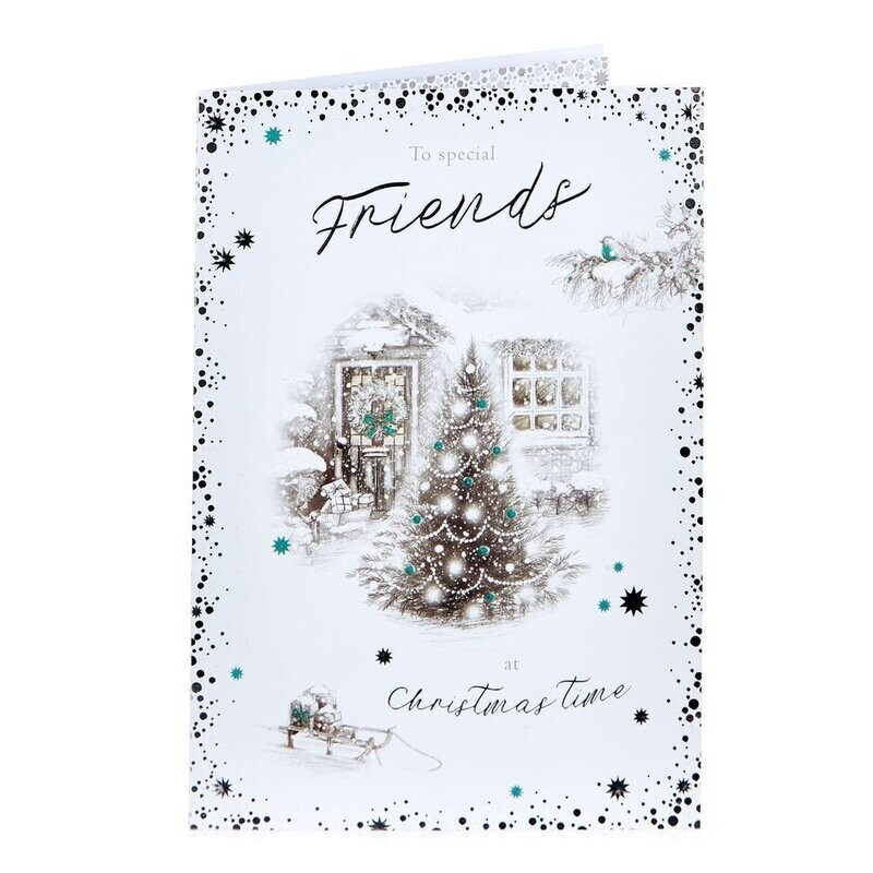Large Christmas Card - To special Friends - at Christmas time - include when sending Ilze's Chocolat products as a gift, with your handwritten message: 23cm x 15.5cm Large Christmas Card - To special Friends - at Christmas time - include when sending Ilze's Chocolat products as a gift, with your handwritten message: 23cm x 15.5cm