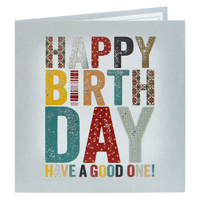 Birthday Card (blank inside): 16cm x 16cm