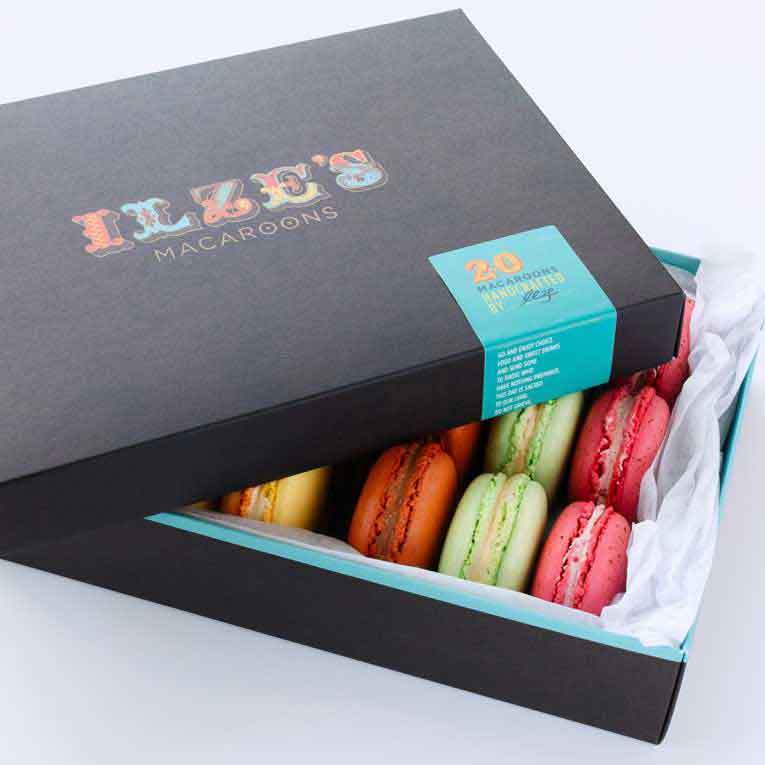 Gift box of 20 Macaroons - you select which 6 flavours you would want us to pack in your box