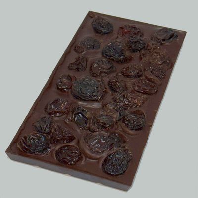 Dark Chocolate Bar with Chilean Flamed Raisins Soaked in Port - 140g