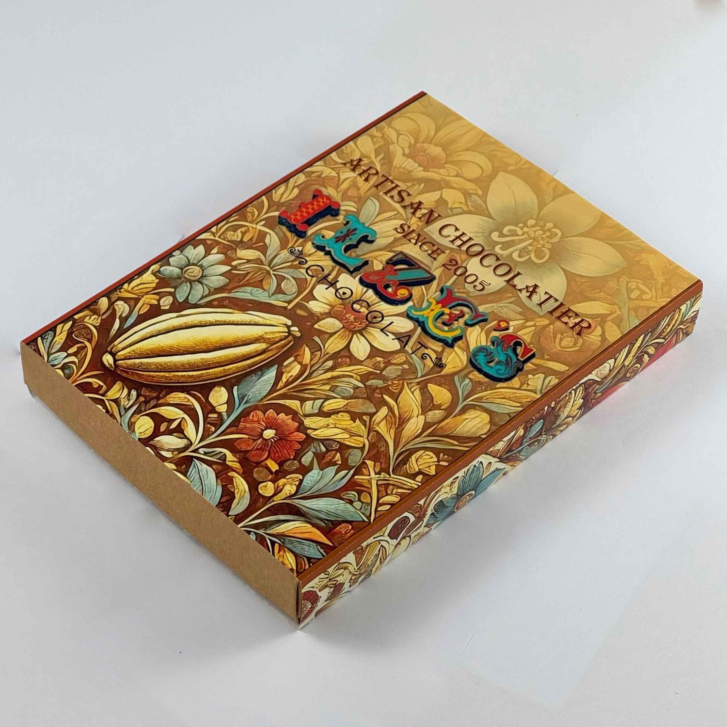 Gift Box  of 24 beautiful dark, milk and white artisan chocolates, handmade to satisfy a range of tastes. Made with only the best chocolate and fillings - no preservatives so flavours are vibrant.