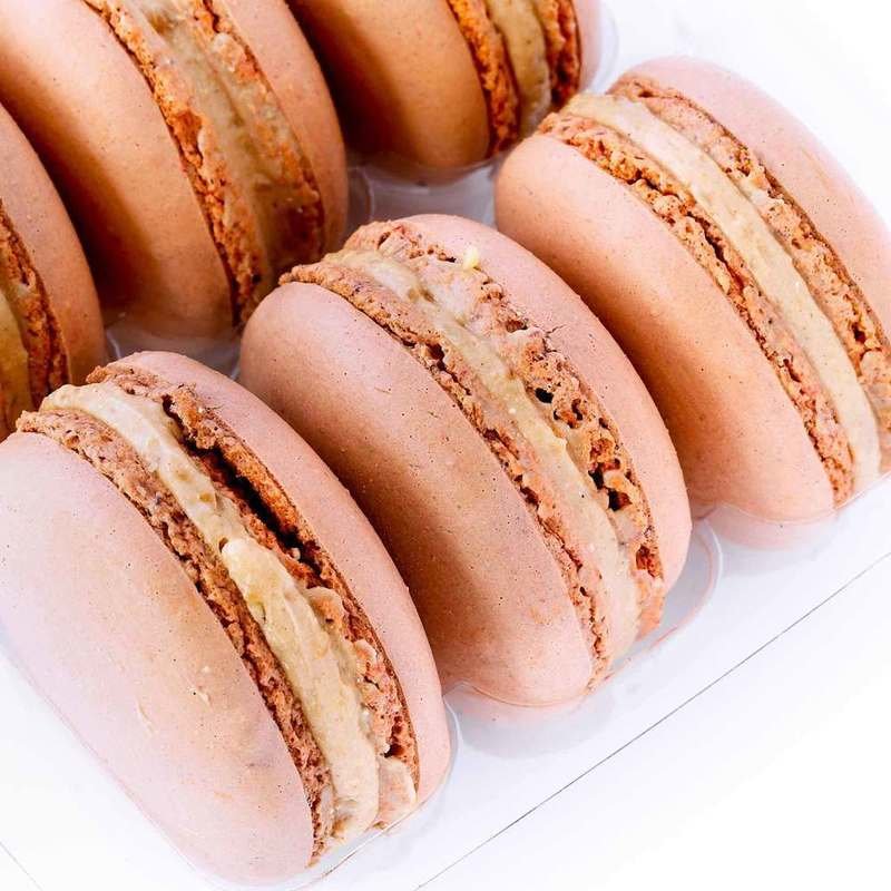 9 Hazelnut Macaroons with Real Hazelnut Buttercream