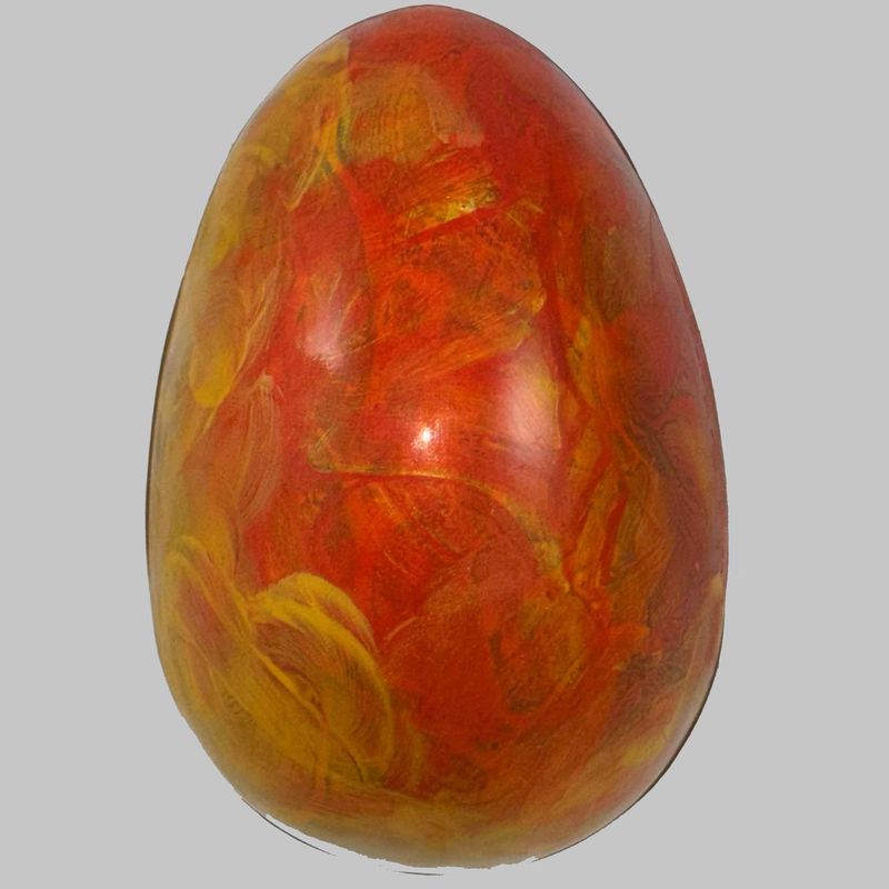 Painted Easter Egg with Orange and Hazelnut: 42% milk chocolate or 60% dark chocolate