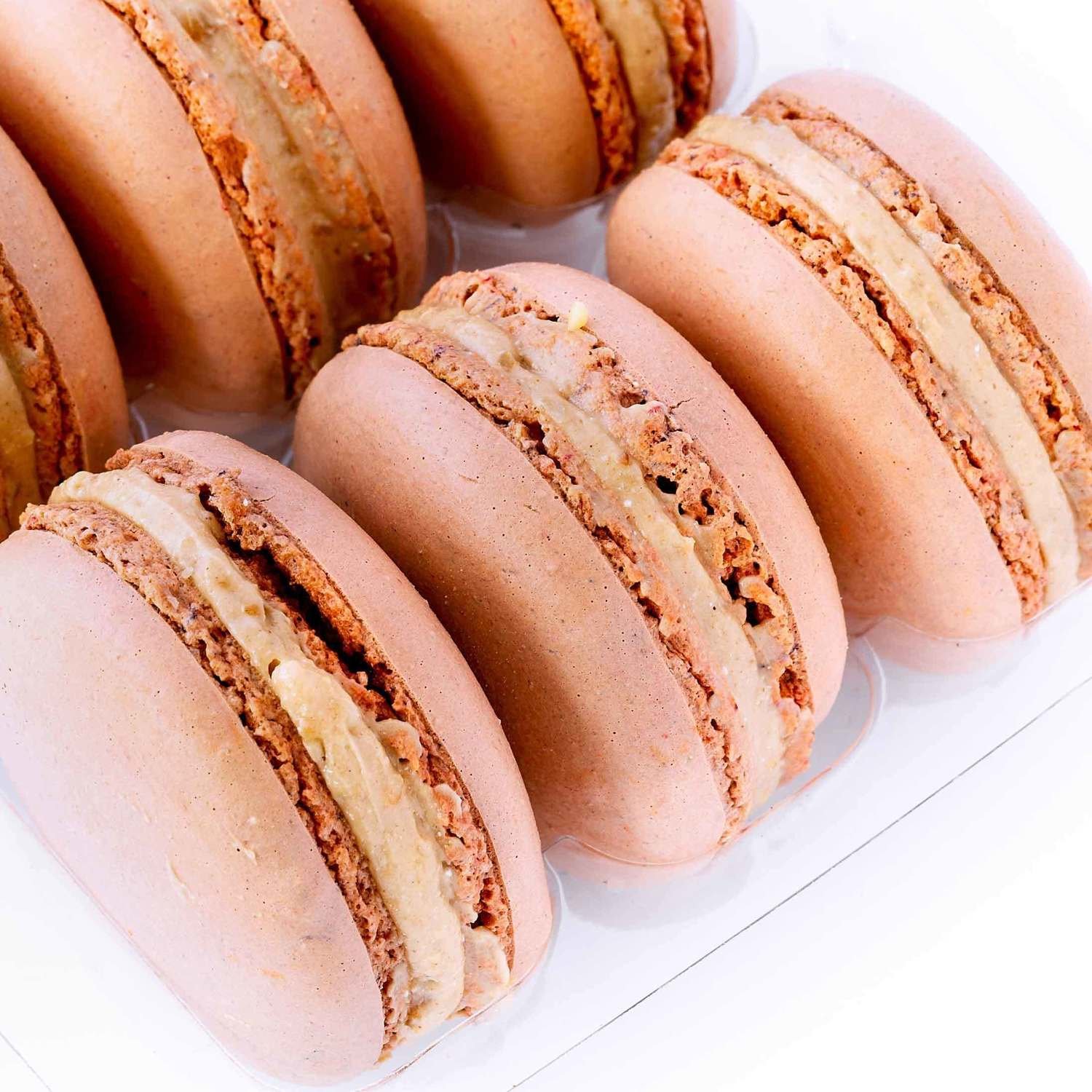 9 Hazelnut Macaroons with Real Hazelnut Buttercream 9 Hazelnut Macaroons with Real Hazelnut Buttercream