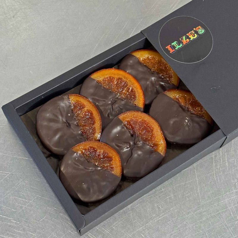 Caramelised Orange Slices Dipped in Dark Chocolate Caramelised Orange Slices Dipped in Dark Chocolate