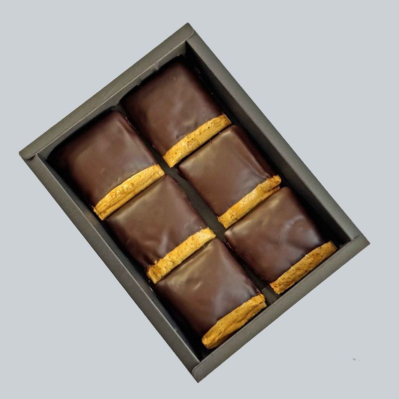 Honeycomb dipped in dark chocolate 6 pieces