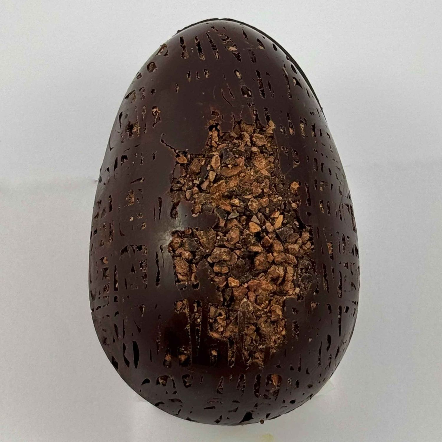Dark Chocolate Easter Egg with Cocoa Nibs: For the Pure Chocolate Experience Dark Chocolate Easter Egg with Cocoa Nibs: For the Pure Chocolate Experience