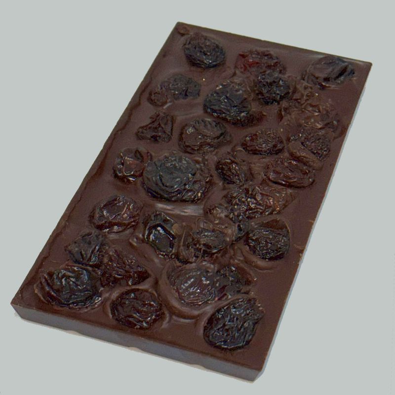Dark Chocolate Bar with Chilean Flame Raisins Soaked in Port - 140g Dark Chocolate Bar with Chilean Flame Raisins Soaked in Port - 140g