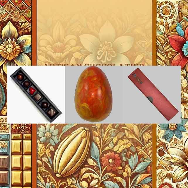 The Easter Gift with Artisan Chocolates and Fruit