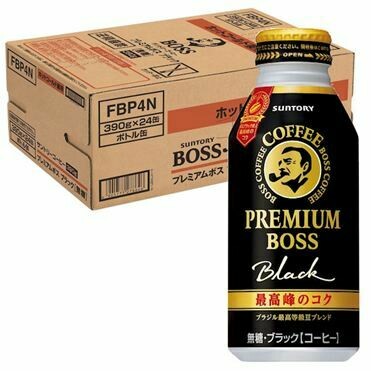 Suntory, Boss, Premium Boss Black, 390g x 24 bottles