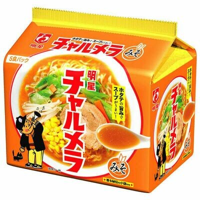 Myojo, Instant Ramen, &quot;Charumera&quot;, Miso, 5 bags in 1 Pack