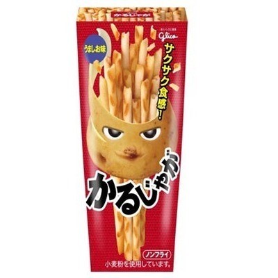 Glico, Karujaga, Non-fried Potato Snack, Salt flavor, Japan