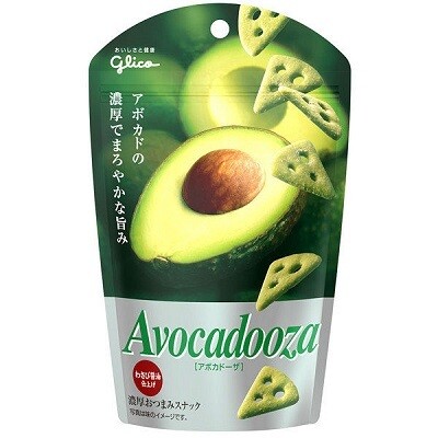 Glico &quot;Avocadooza&quot; Avocado &amp; Wasabi Soy Sauce Flavor, Snack, 40g