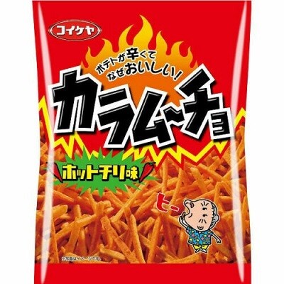 Potato Chips, Koikeya, Kara mucho, Stick Type, Hot Chili, Japan Snack, 97g