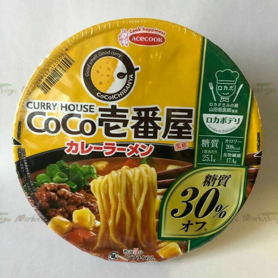 Acecook, &quot;Coco Ichiban Curry Ramen&quot; 167g  x 3 cups