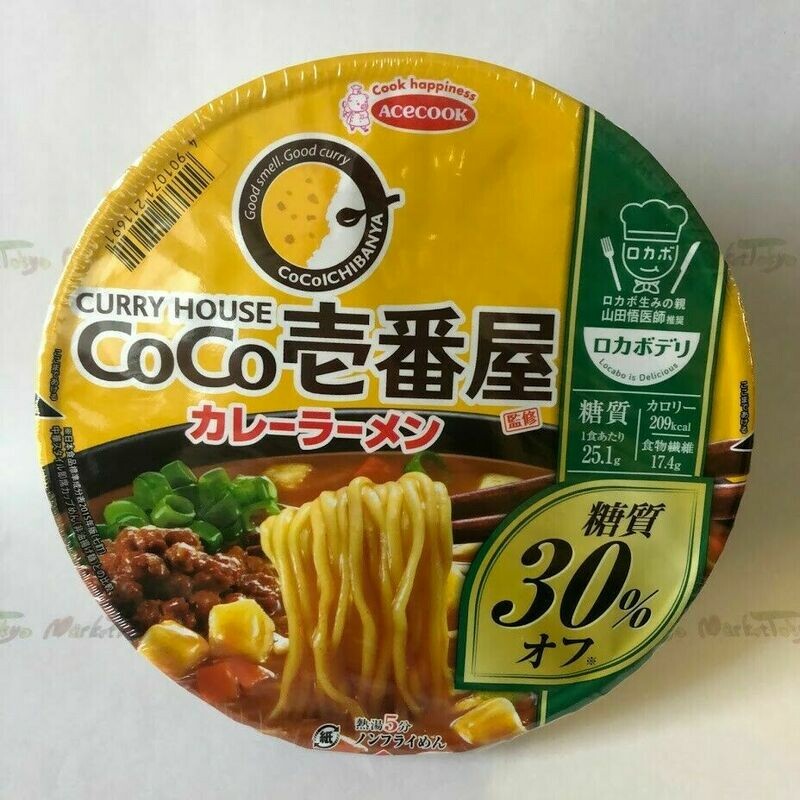 Acecook, &quot;Coco Ichiban Curry Ramen&quot; 167g  x 3 cups