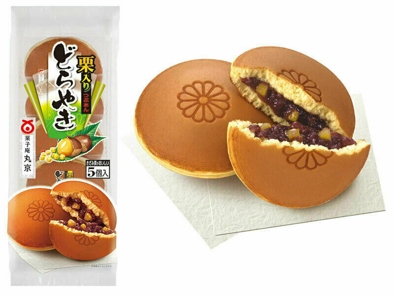 Marukyo, Kuri Dorayaki, Pancake with Anko &amp; Chestnut, 5pc, Japanese sweets