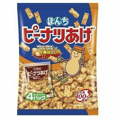 Bonchi, Peanuts Age, Mochi Rice Cracker, 84g