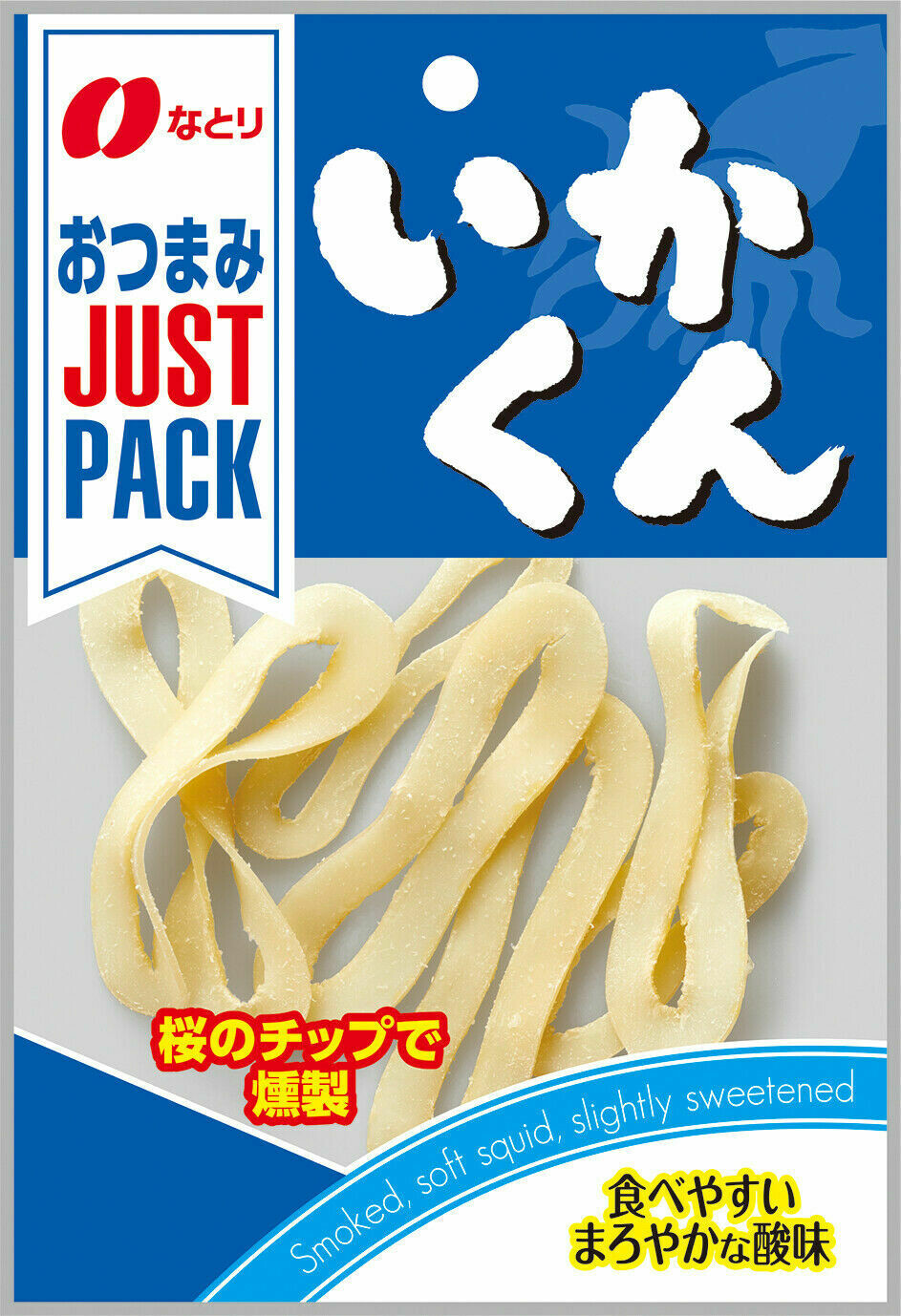 Natori, Just Pack &quot;Ikakun&quot; Smoked Soft Squid Strip, 16g,